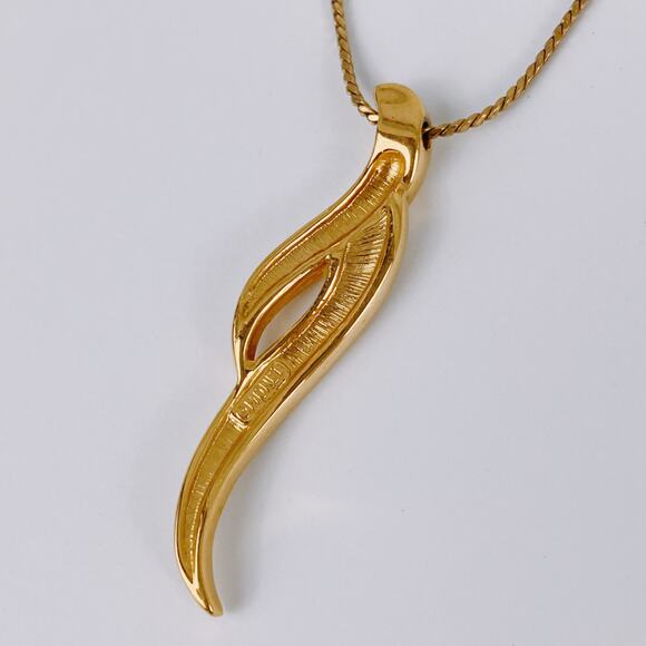 Vintage Signed Monet Necklace Modernist Cream Enamel Gold Tone 1980s - Picture 9 of 13